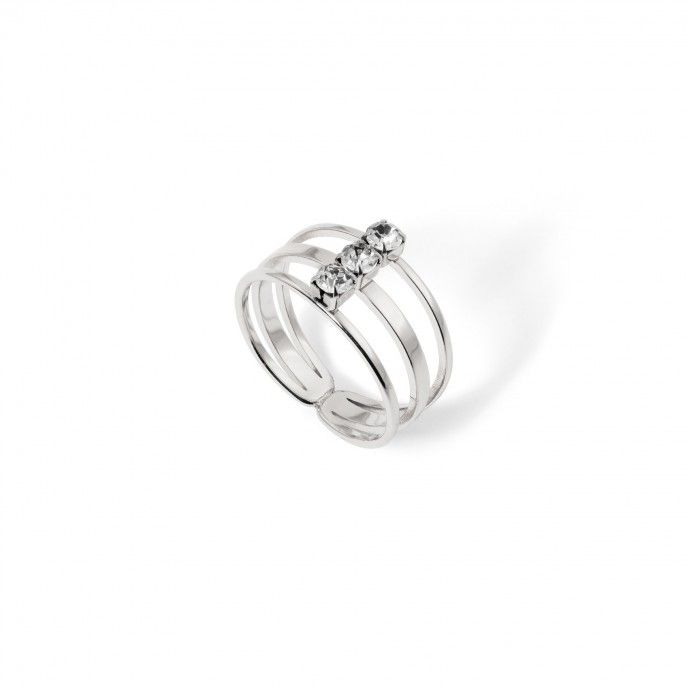 ANILLO BRILLANTE DE ACERO