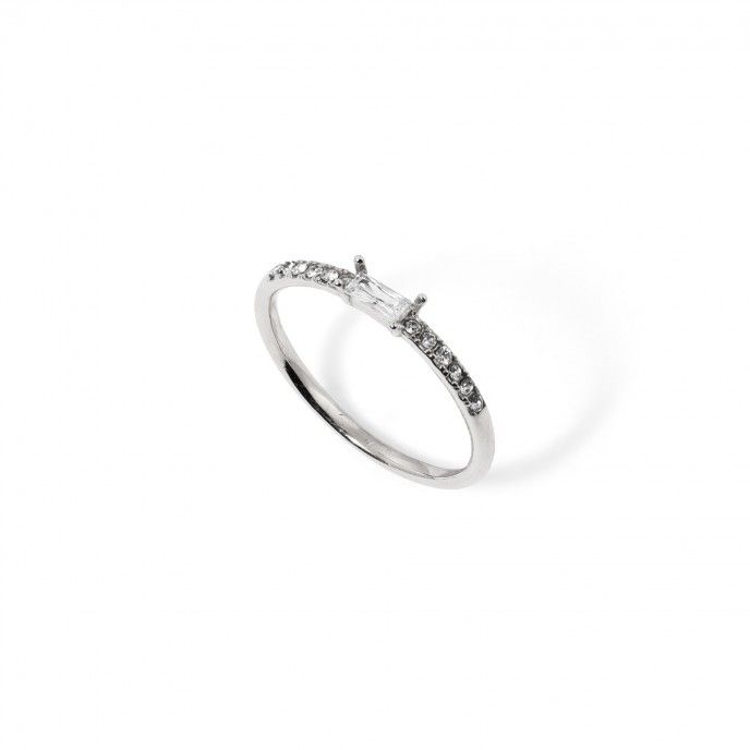 ANILLO BRILLANTE DE ACERO