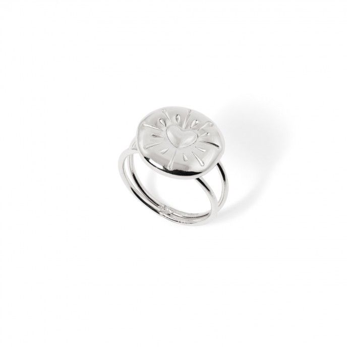 STEEL RING WITH HEART