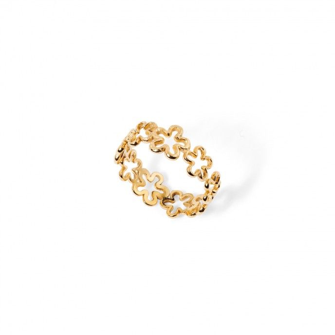 ANILLO FLORES DE ACERO