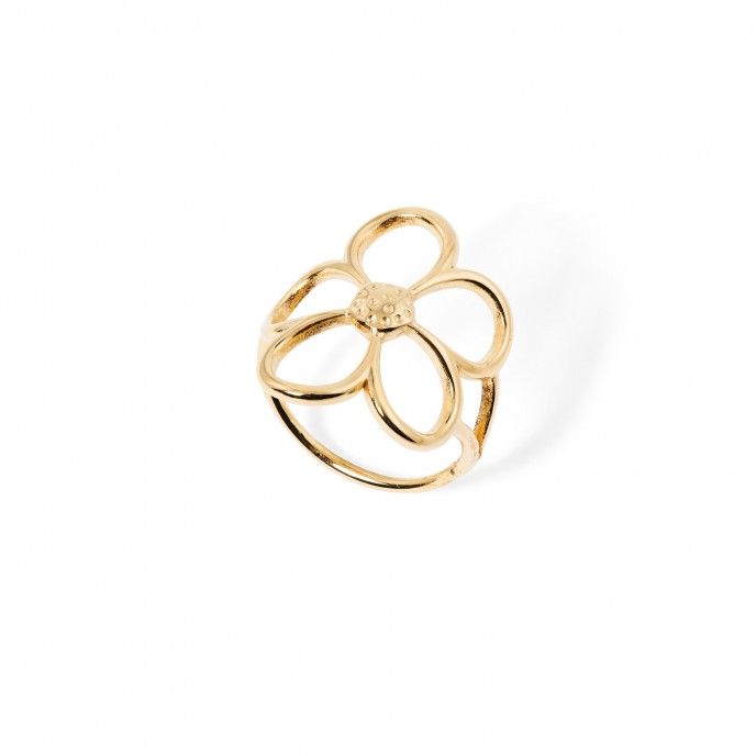 ANILLO FLOR DE ACERO