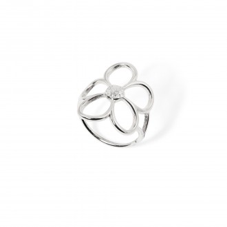 ANILLO FLOR DE ACERO