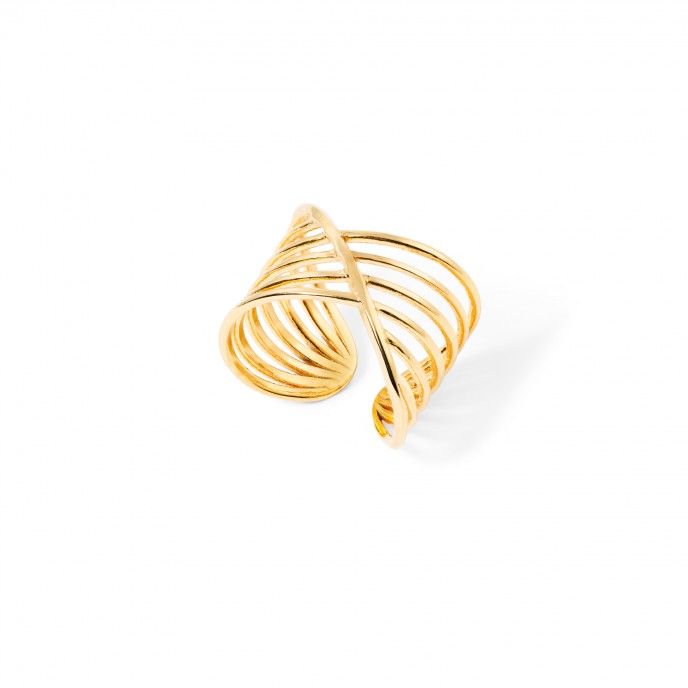 ANILLO CRUZ DE ACERO