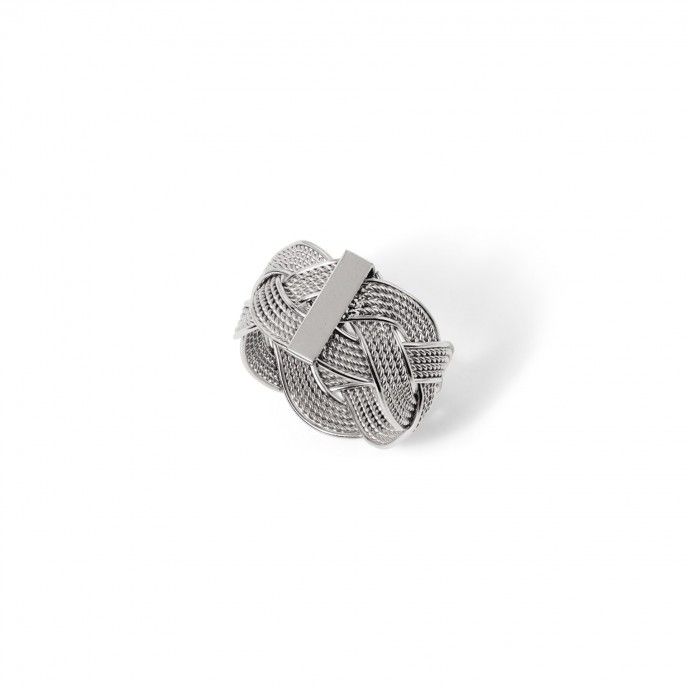 ANILLO TRENZADO DE ACERO
