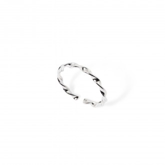 SILVER TWISTED RING