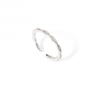 SILVER CROSS RING