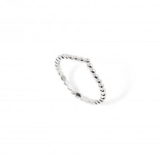 SILVER BEADS RING