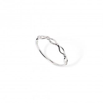 SILVER TWISTED RING