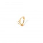 Silver with 18k Gold Plating - White