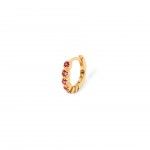 Silver with 18k Gold Plating -Pink