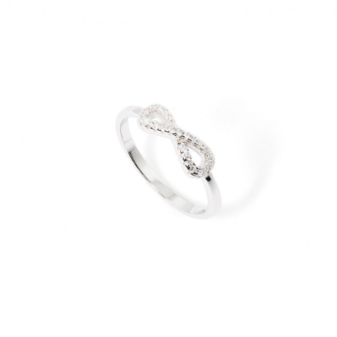SILVER INFINITY RING