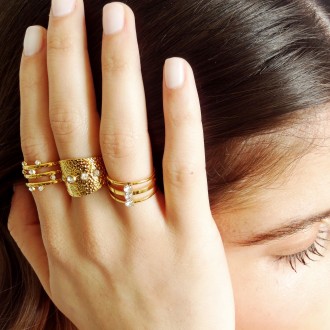 ANILLO BRILLANTE DE ACERO
