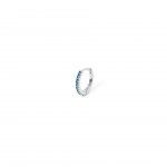 925 Sterling Silver - Blue zircon
