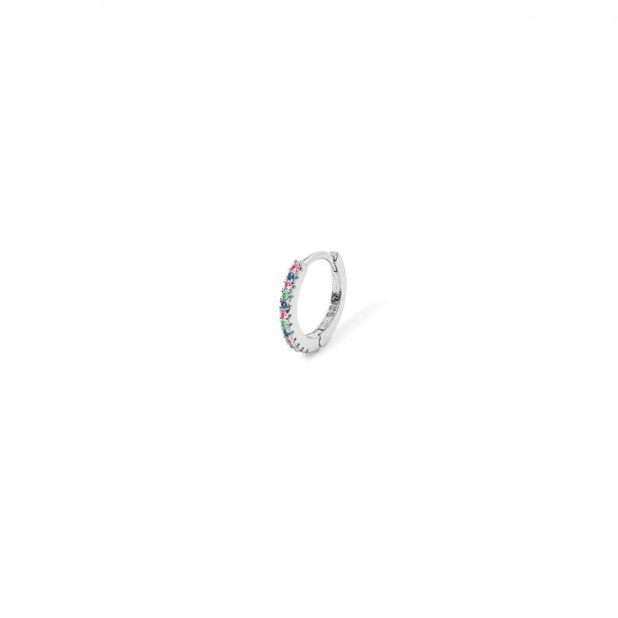 SHINY SILVER HOOP