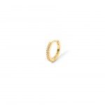 Silver with 18k Gold Plating - White
