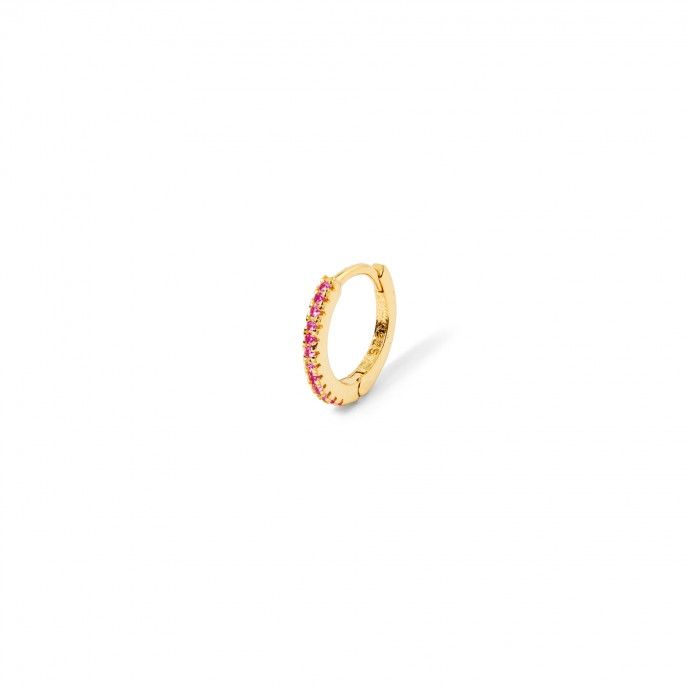 SHINY SILVER HOOP