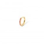 Silver with 18k Gold Plating -Pink