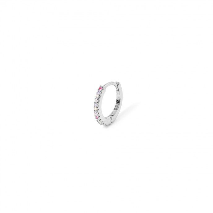 SHINY SILVER HOOP