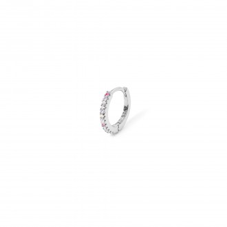 SHINY SILVER HOOP