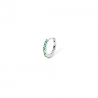 SHINY SILVER HOOP
