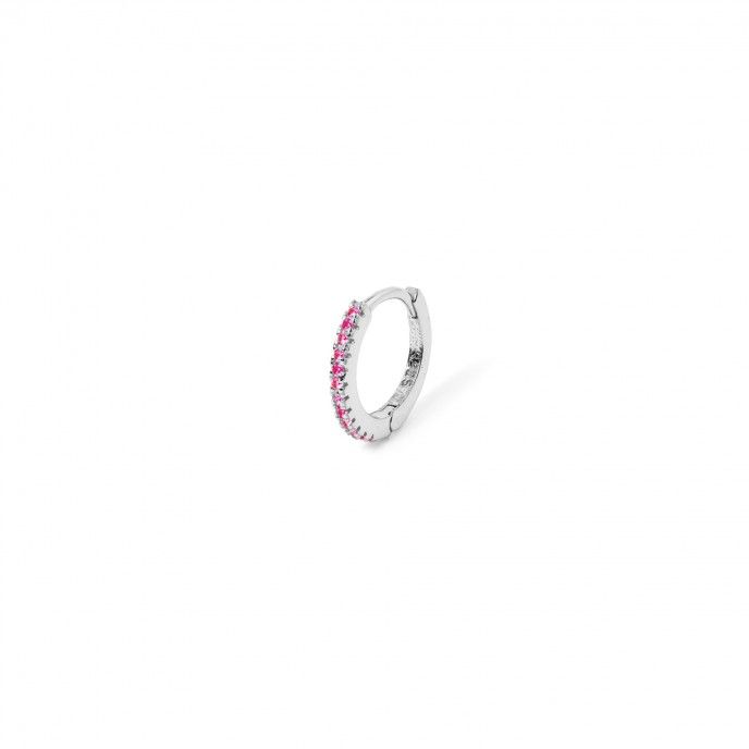 SHINY SILVER HOOP