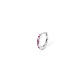 SHINY SILVER HOOP