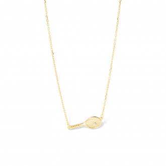SILVER NECKLACE WITH RACKET