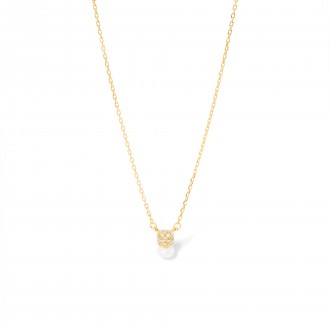 SILVER NECKLACE WITH PEARL