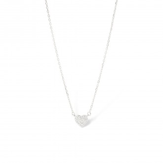 SILVER NECKLACE WITH HEART