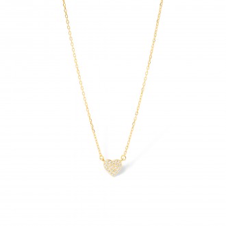 SILVER NECKLACE WITH HEART
