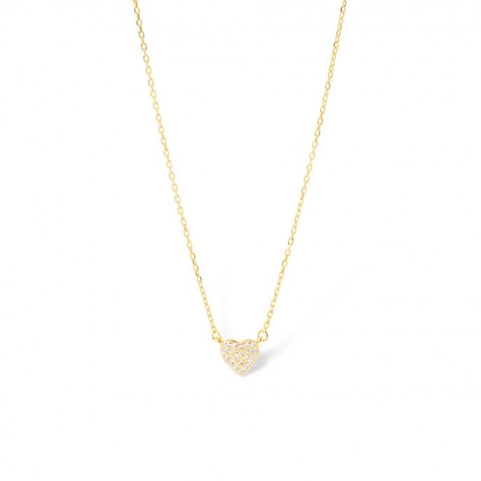 SILVER NECKLACE WITH HEART