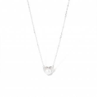 SILVER NECKLACE WITH HEART