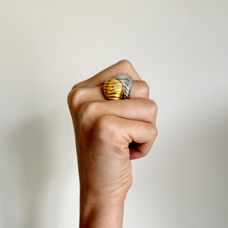 ANILLO RETORCIDO DE ACERO