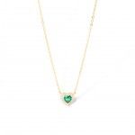 Silver with 18k Gold Plating - green