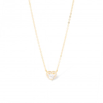 SILVER NECKLACE WITH HEART