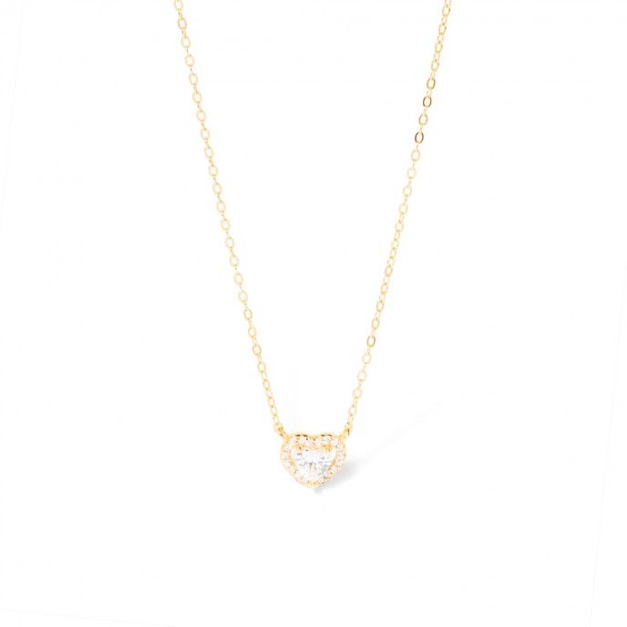 SILVER NECKLACE WITH HEART