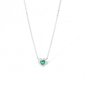 SILVER NECKLACE WITH HEART