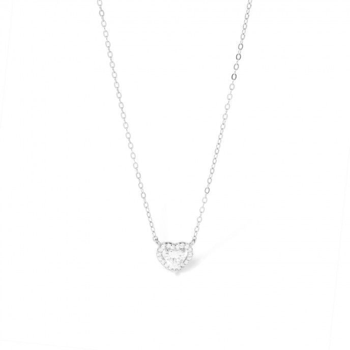 SILVER NECKLACE WITH HEART