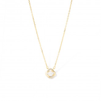 SILVER NECKLACE WITH PEARL