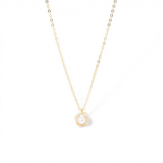 COLLAR DE PLATA CON PERLA