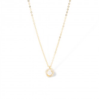 SILVER NECKLACE WITH PEARL