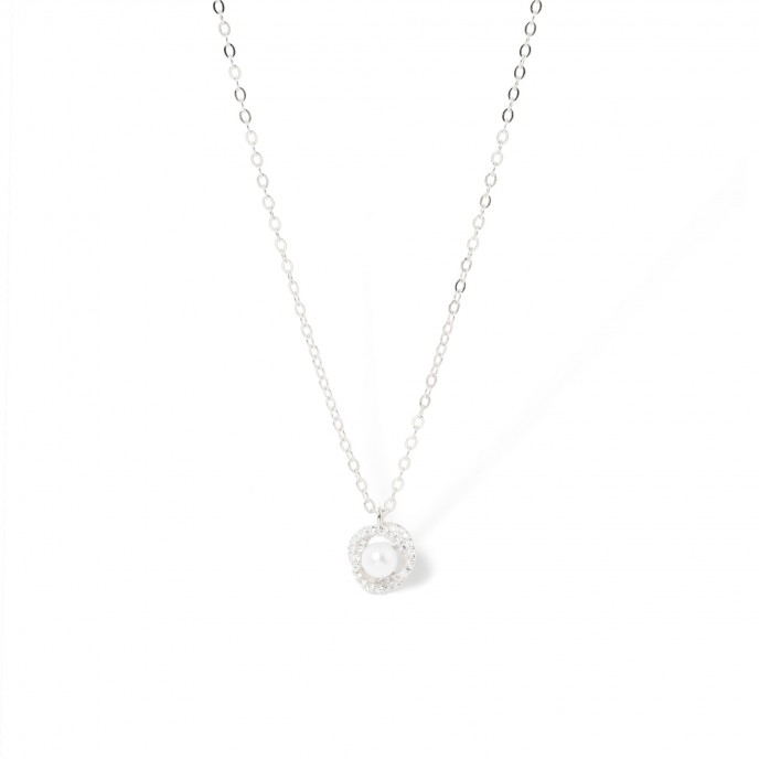 COLLAR DE PLATA CON PERLA