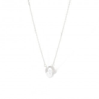 COLLAR DE PLATA CON PERLA