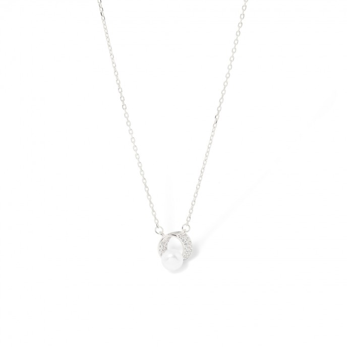 COLLAR DE PLATA CON PERLA
