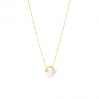 SILVER NECKLACE WITH PEARL