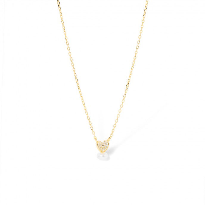 SILVER NECKLACE WITH PEARL