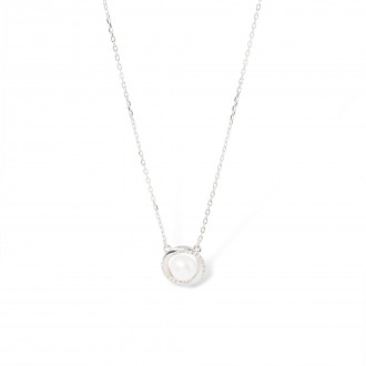 SILVER NECKLACE WITH PEARL