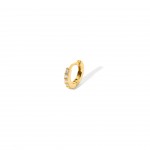 Silver with 18k Gold Plating - White