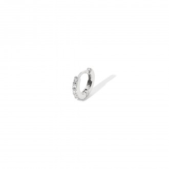 SHINY SILVER HOOP