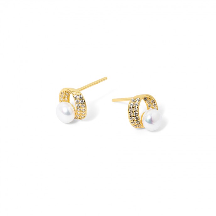 PENDIENTES CON PERLA